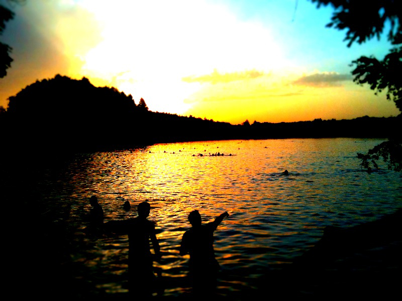 Sonnenuntergang am Steinsee