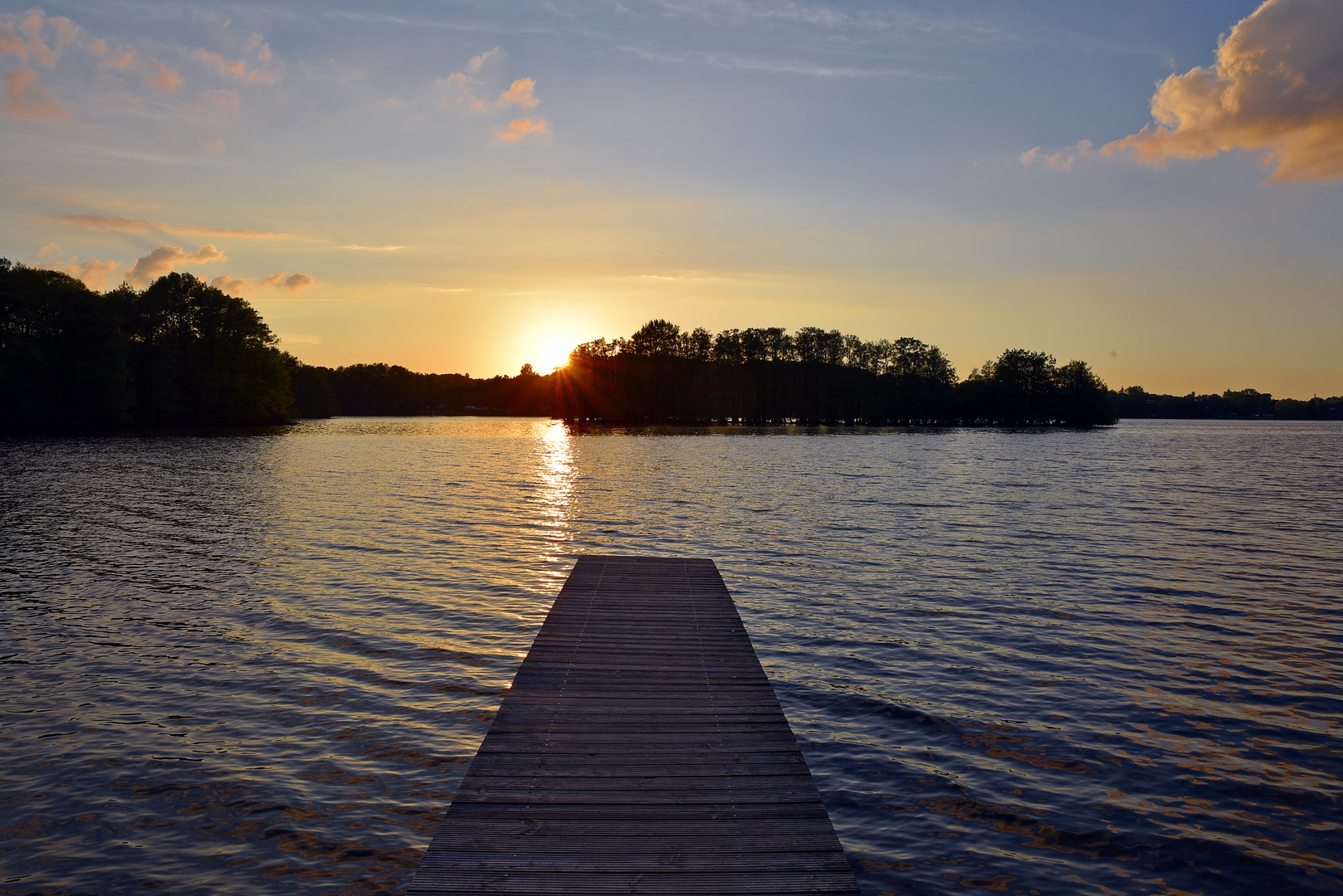 Sonnenuntergang am Stocksee