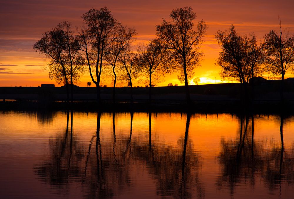 Sonnenuntergang am Stockweiher