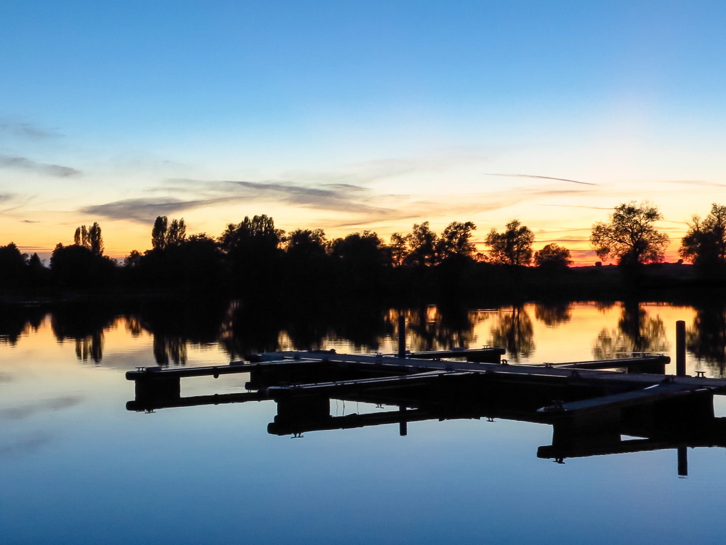 Sonnenuntergang am Stockweiher