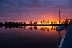 Sonnenuntergang am Stockweiher WW