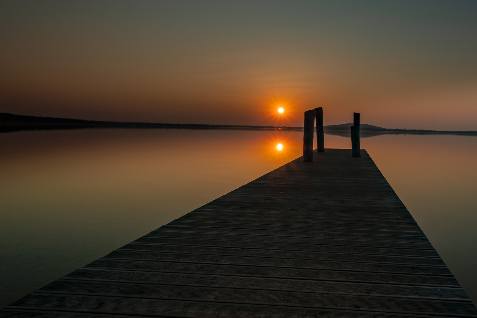 Sonnenuntergang am Störmtaler See