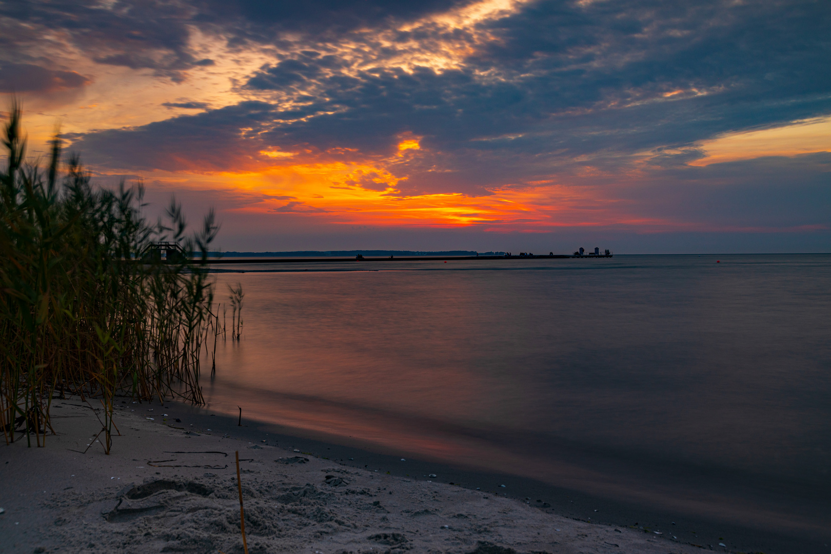 Sonnenuntergang am Strand