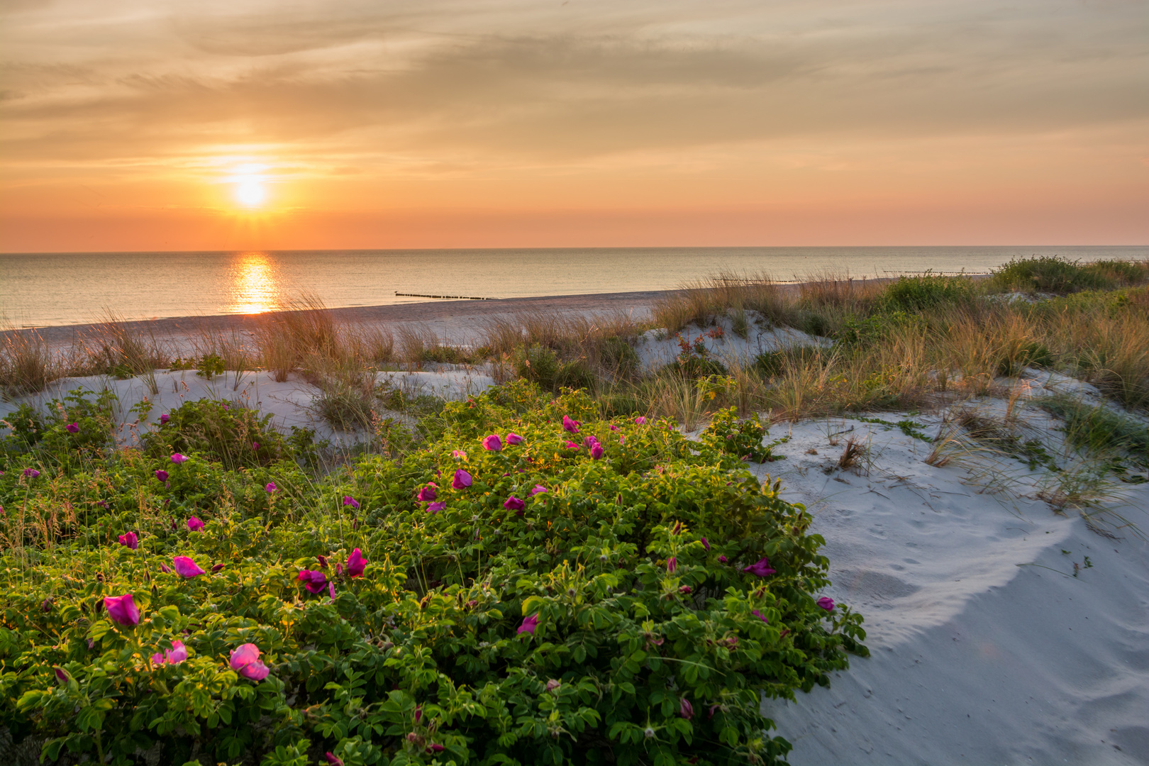 Sonnenuntergang am Strand