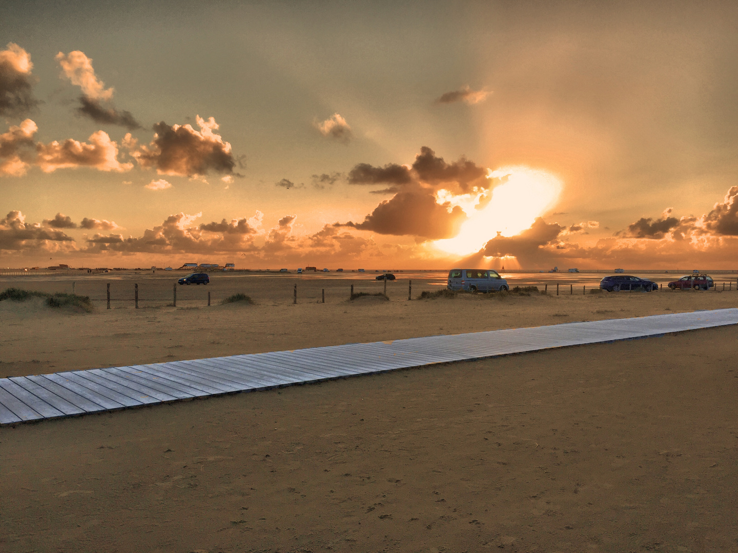 Sonnenuntergang am Strand