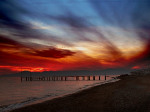 Sonnenuntergang am Strand