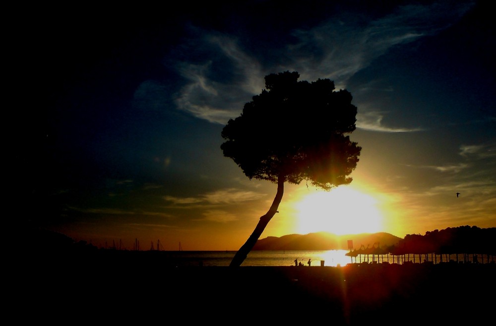 Sonnenuntergang am Strand