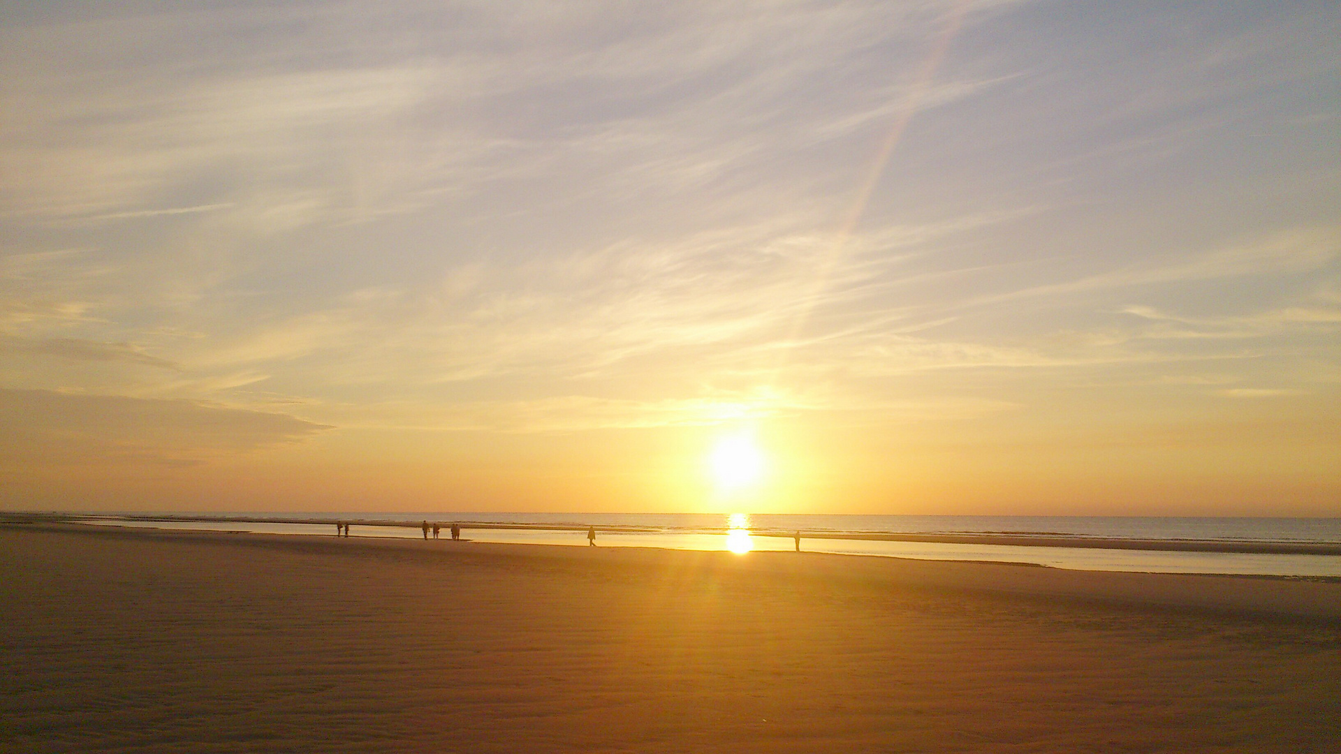 Sonnenuntergang am Strand [1]