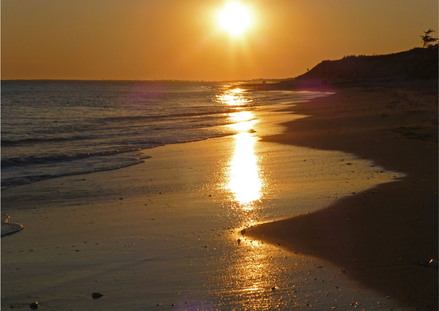 Sonnenuntergang am Strand