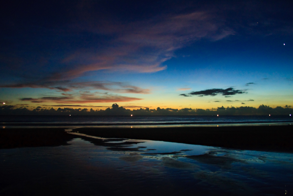 Sonnenuntergang am Strand