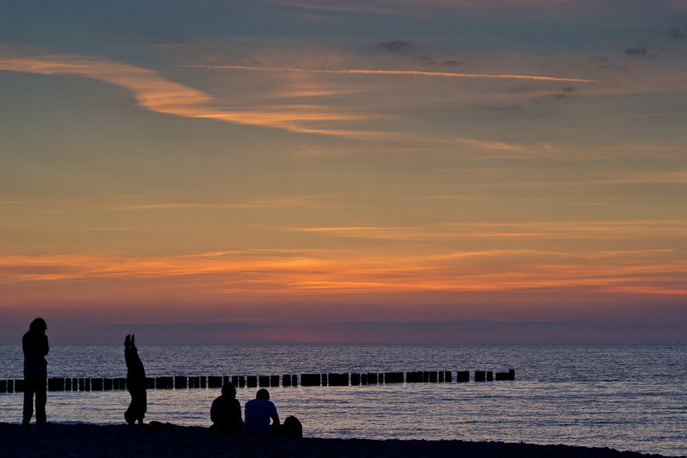 Sonnenuntergang am Strand