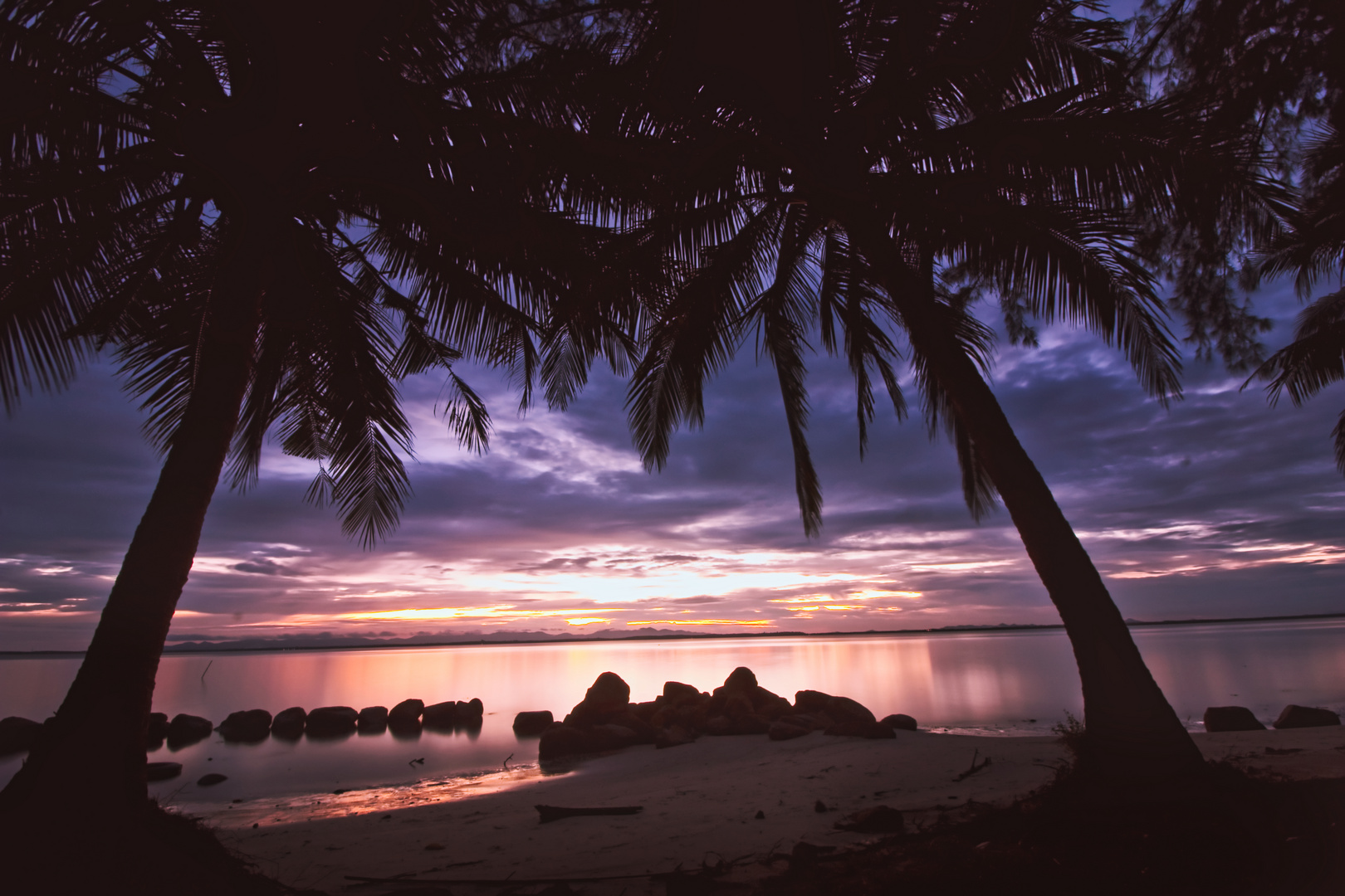 Sonnenuntergang am Strand