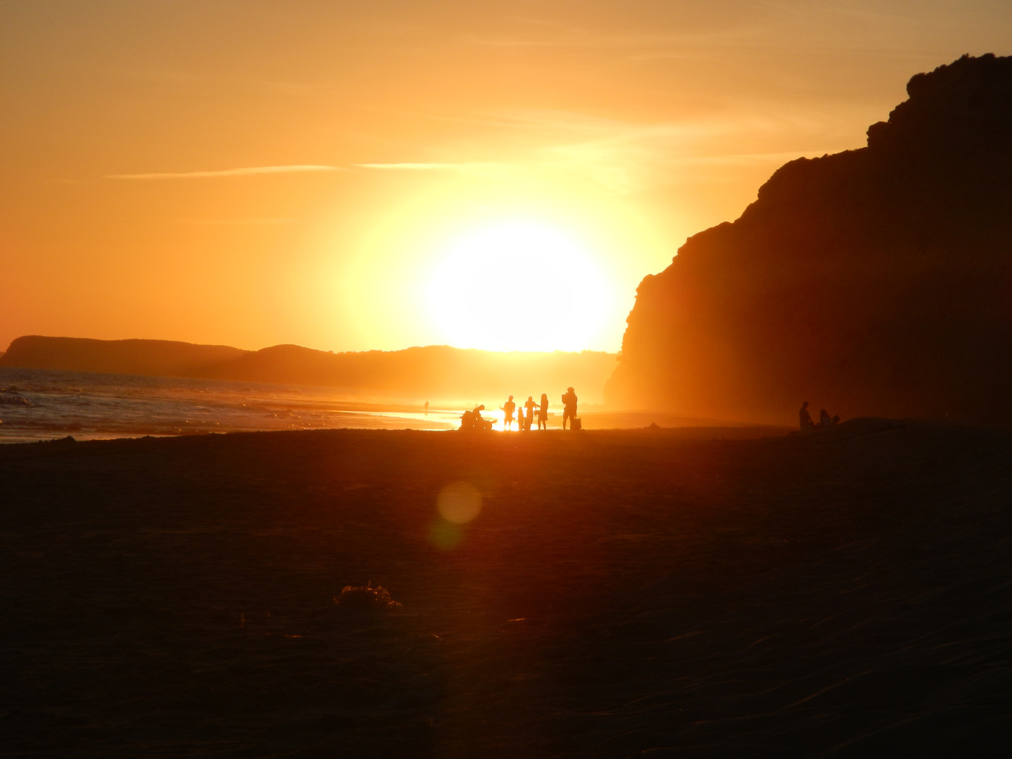 Sonnenuntergang am Strand