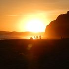 Sonnenuntergang am Strand