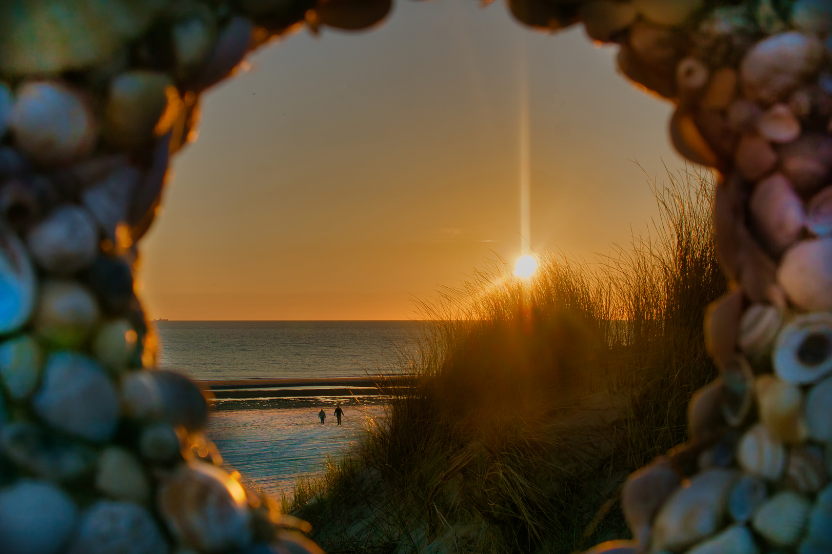 Sonnenuntergang am Strand