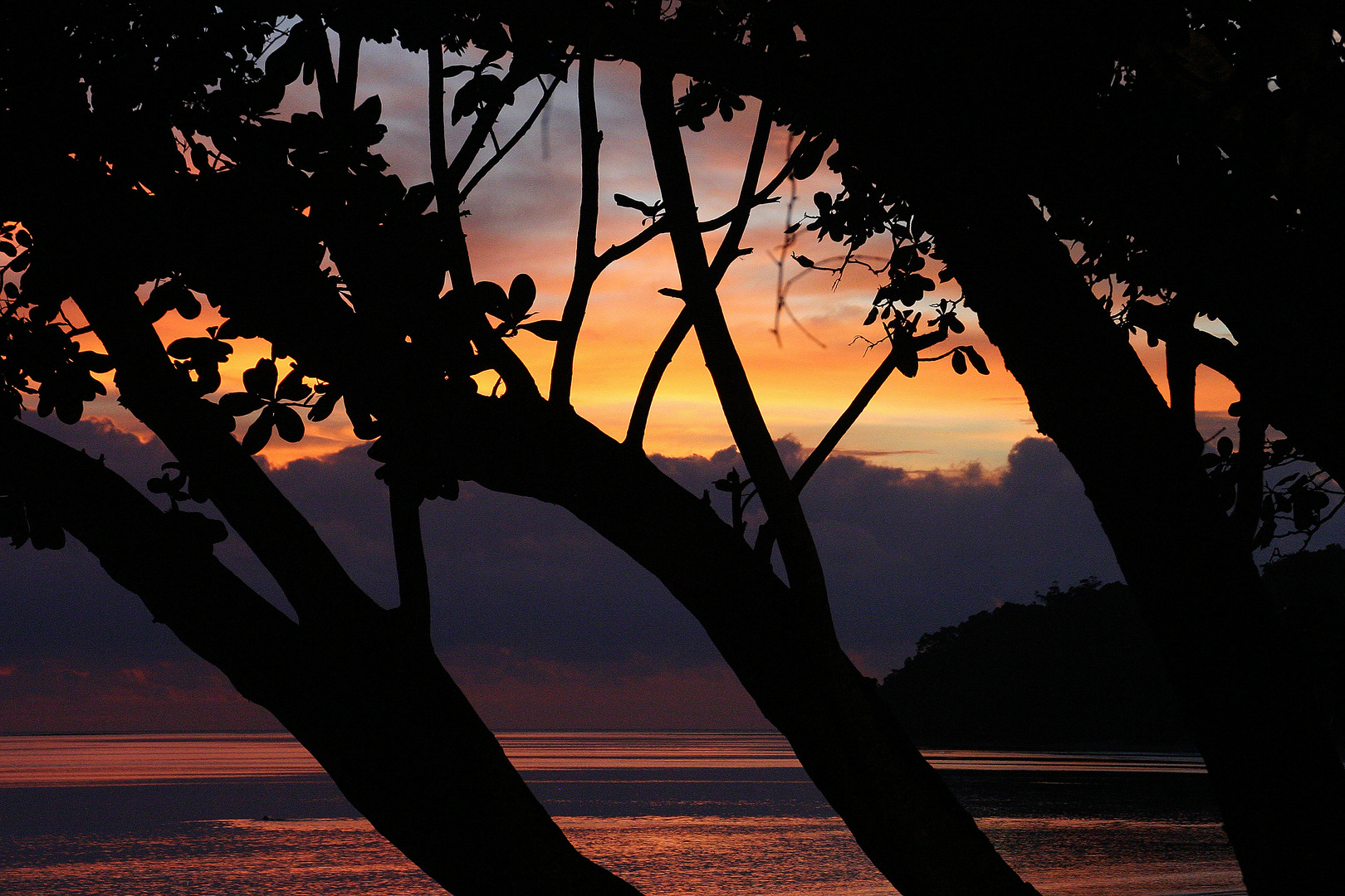 Sonnenuntergang am Strand