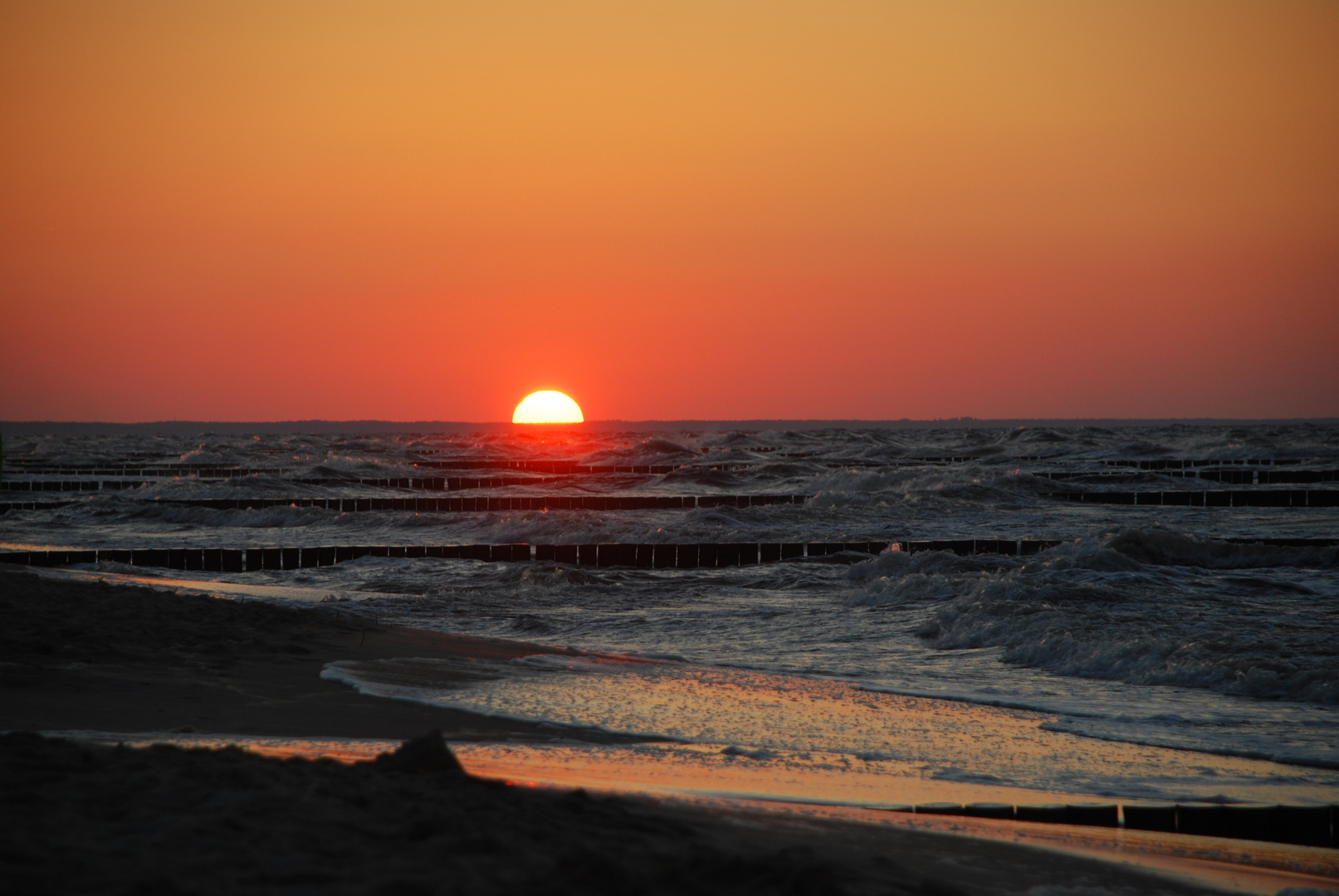 Sonnenuntergang am Strand