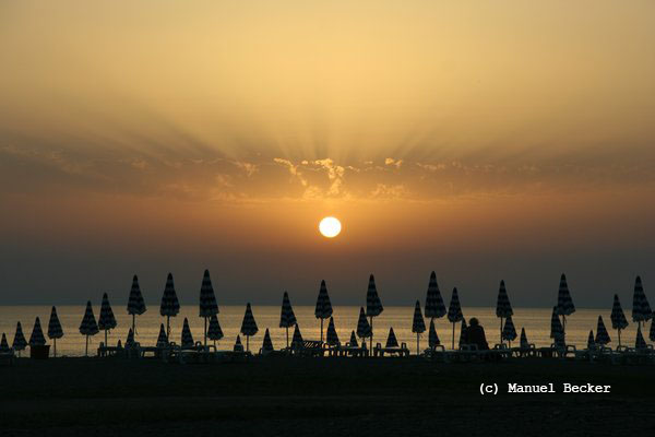 Sonnenuntergang am Strand