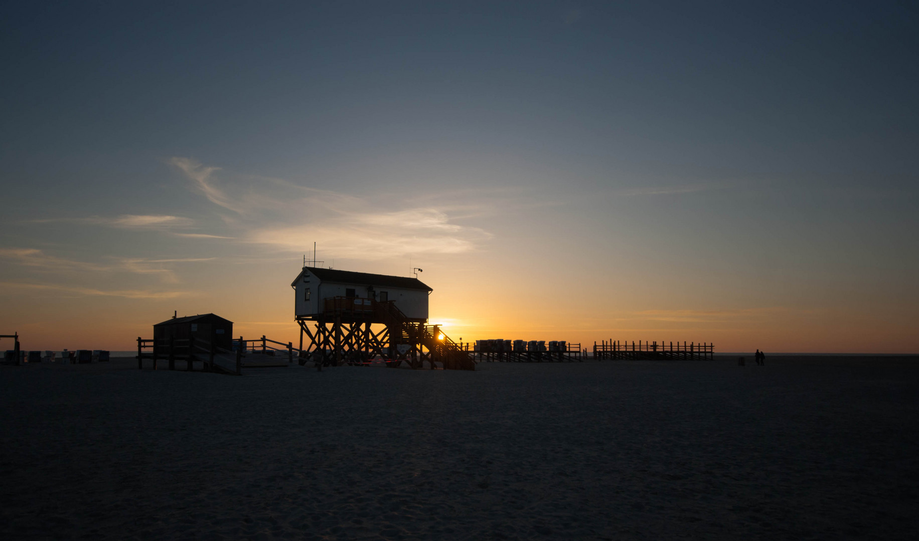 Sonnenuntergang am Strand