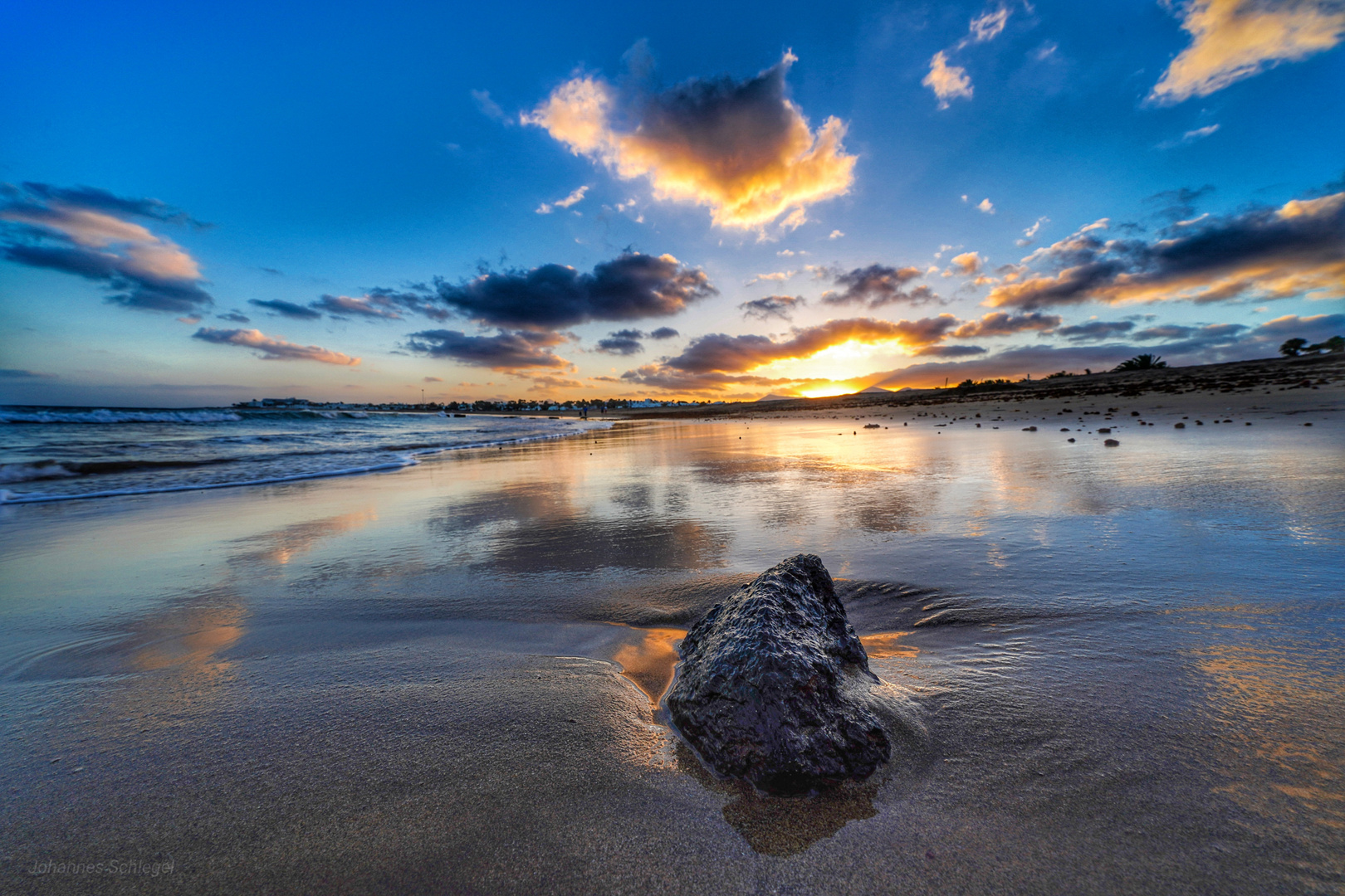 Sonnenuntergang am Strand Foto & Bild landschaft, meer & strand