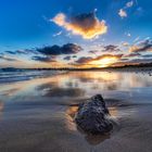 Sonnenuntergang am Strand