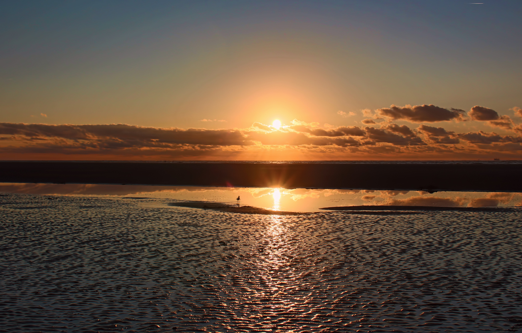 Sonnenuntergang am Strand