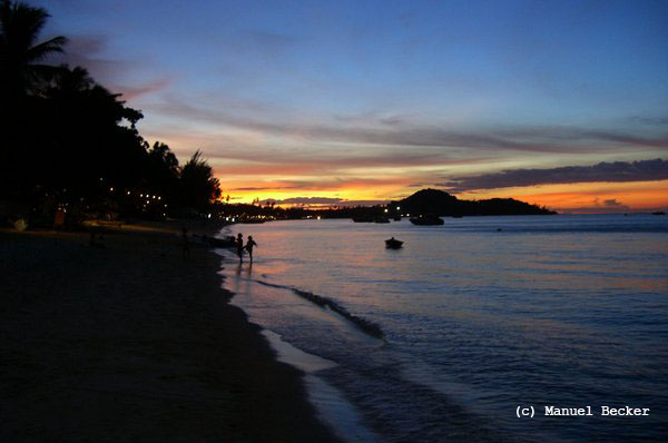 Sonnenuntergang am Strand