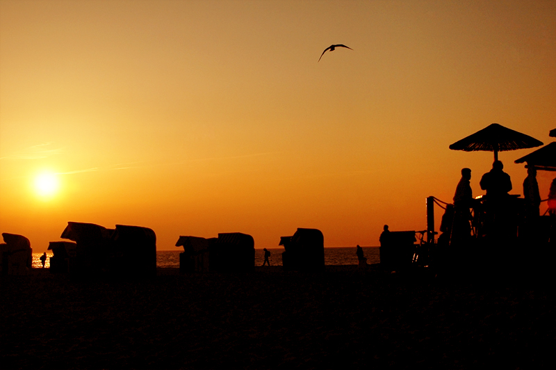 Sonnenuntergang am Strand von Manuela Schacht