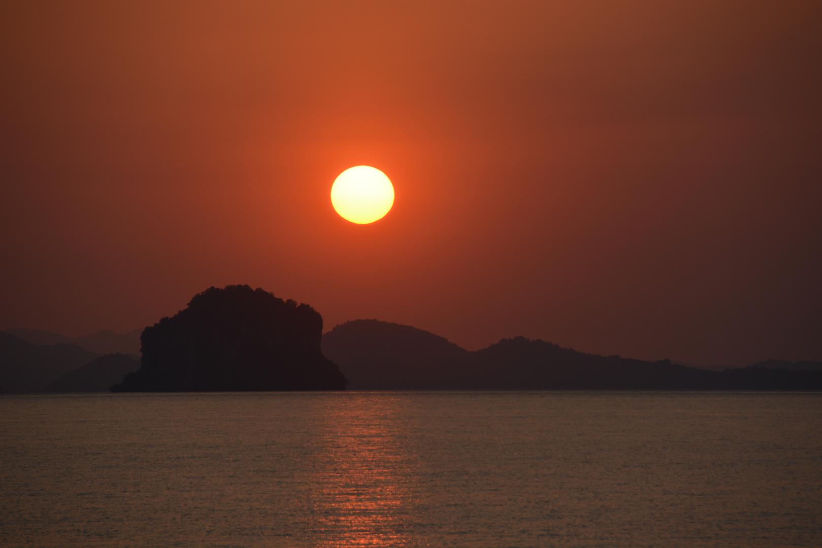 Sonnenuntergang am Strand 