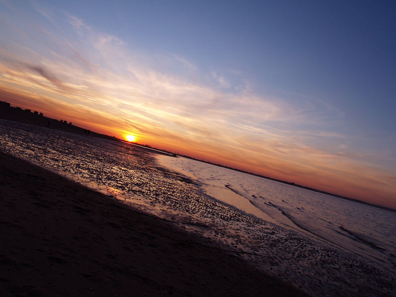 Sonnenuntergang am Strand