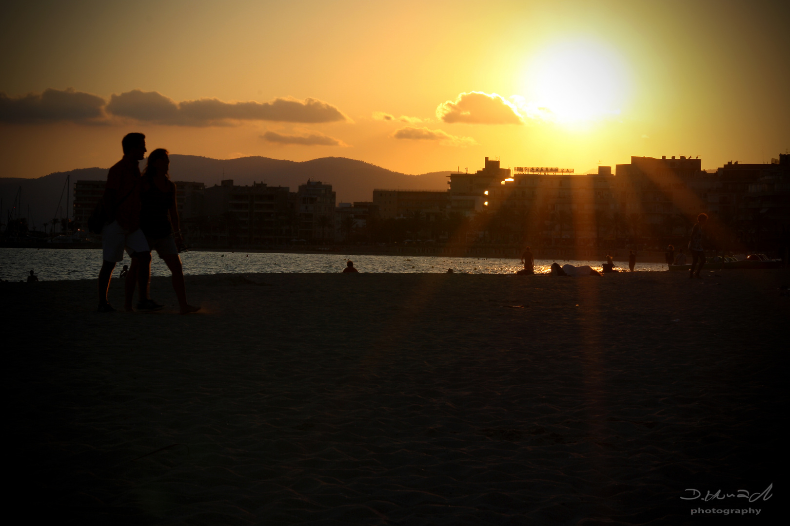 Sonnenuntergang am Strand