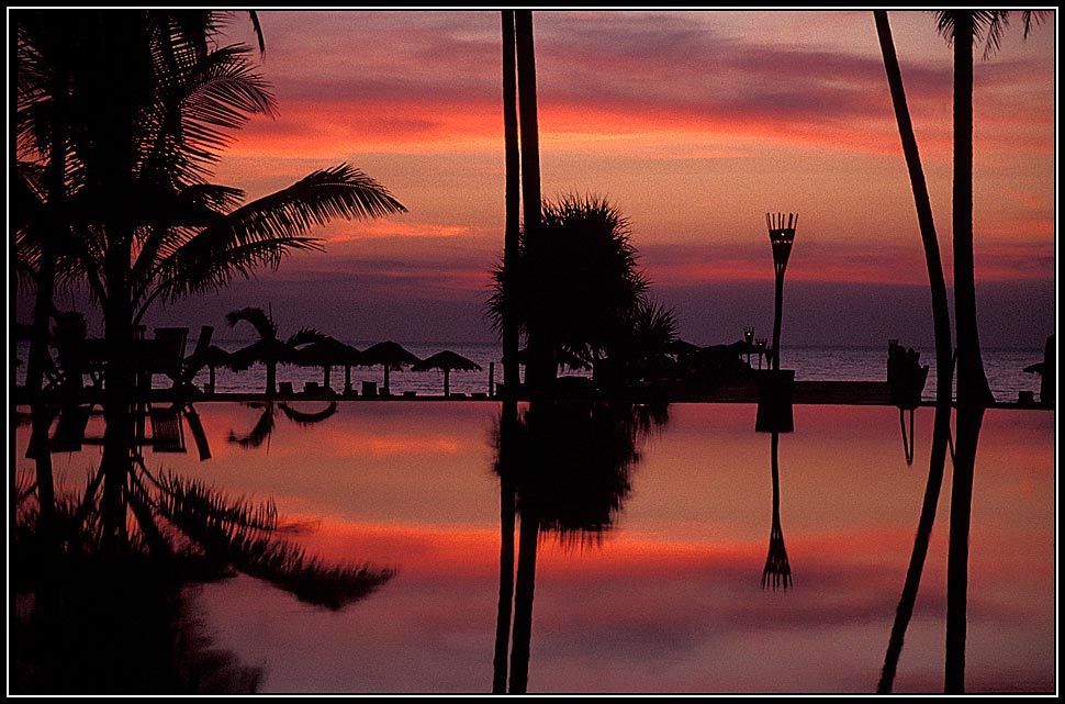 Sonnenuntergang am Strand