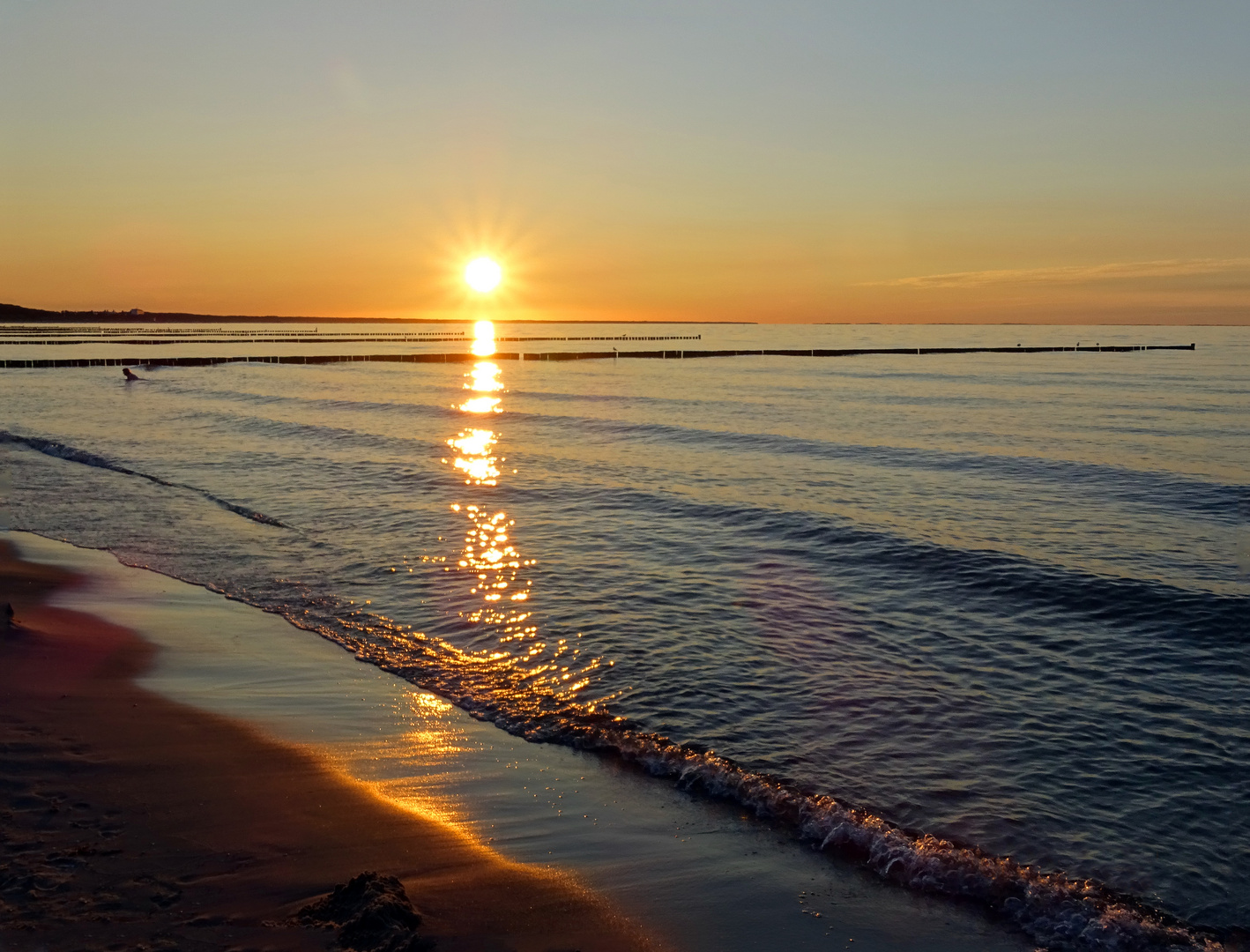 Sonnenuntergang am Strand