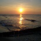 Sonnenuntergang am Strand auf Fehman