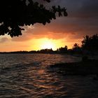 Sonnenuntergang am Strand auf Kuba