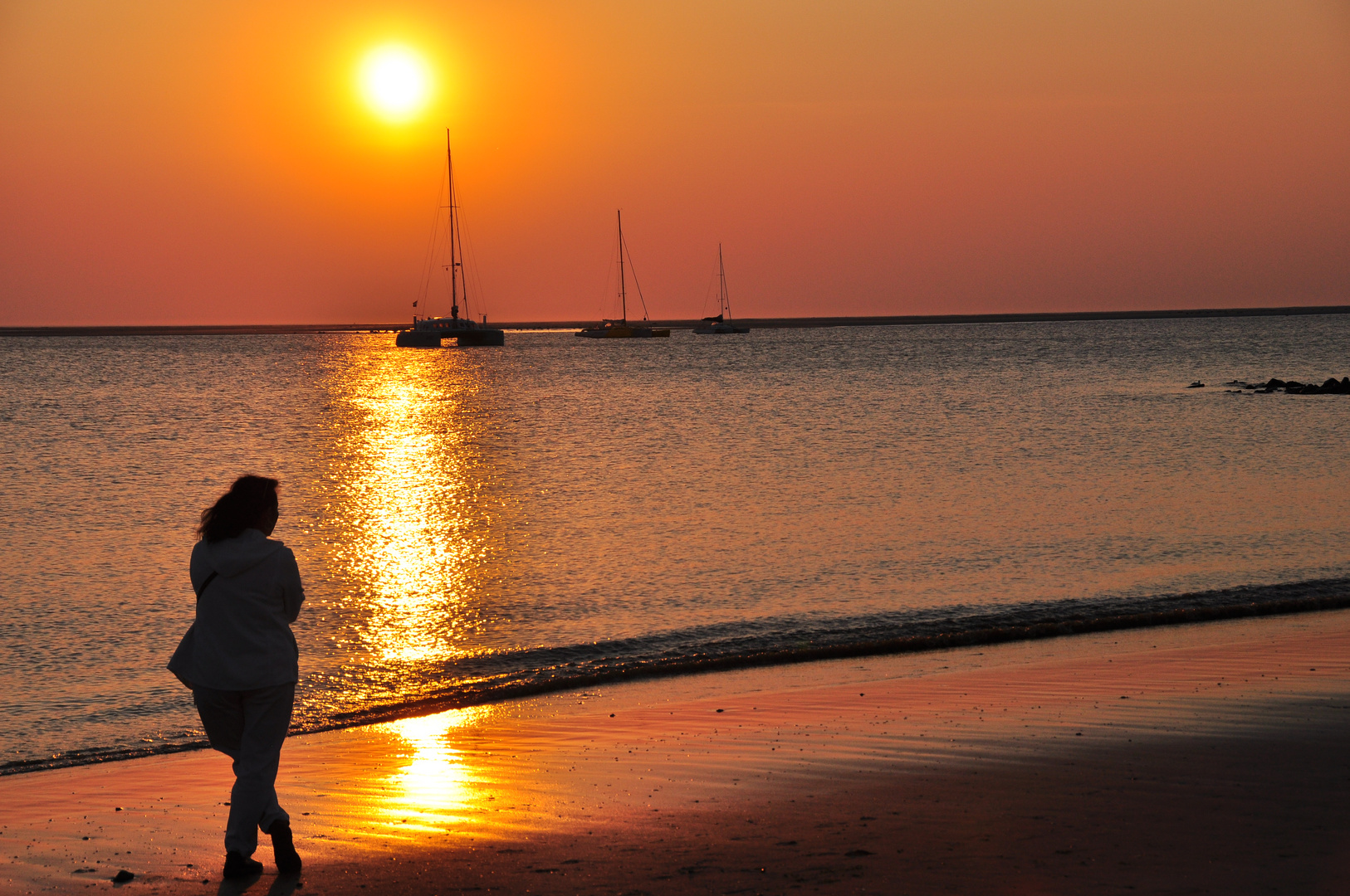 Sonnenuntergang am Strand