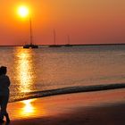 Sonnenuntergang am Strand