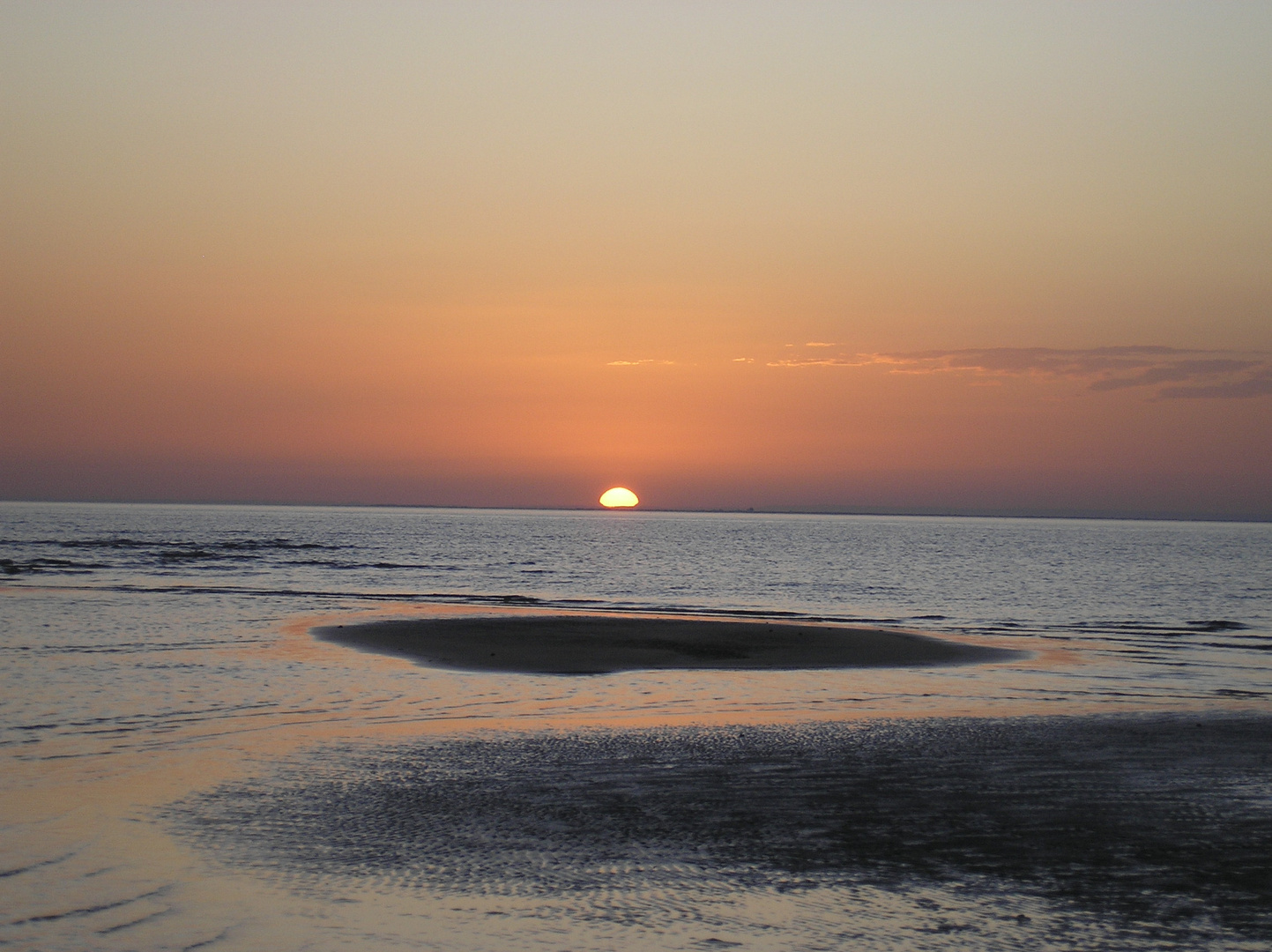 Sonnenuntergang am Strand bei Beauduc