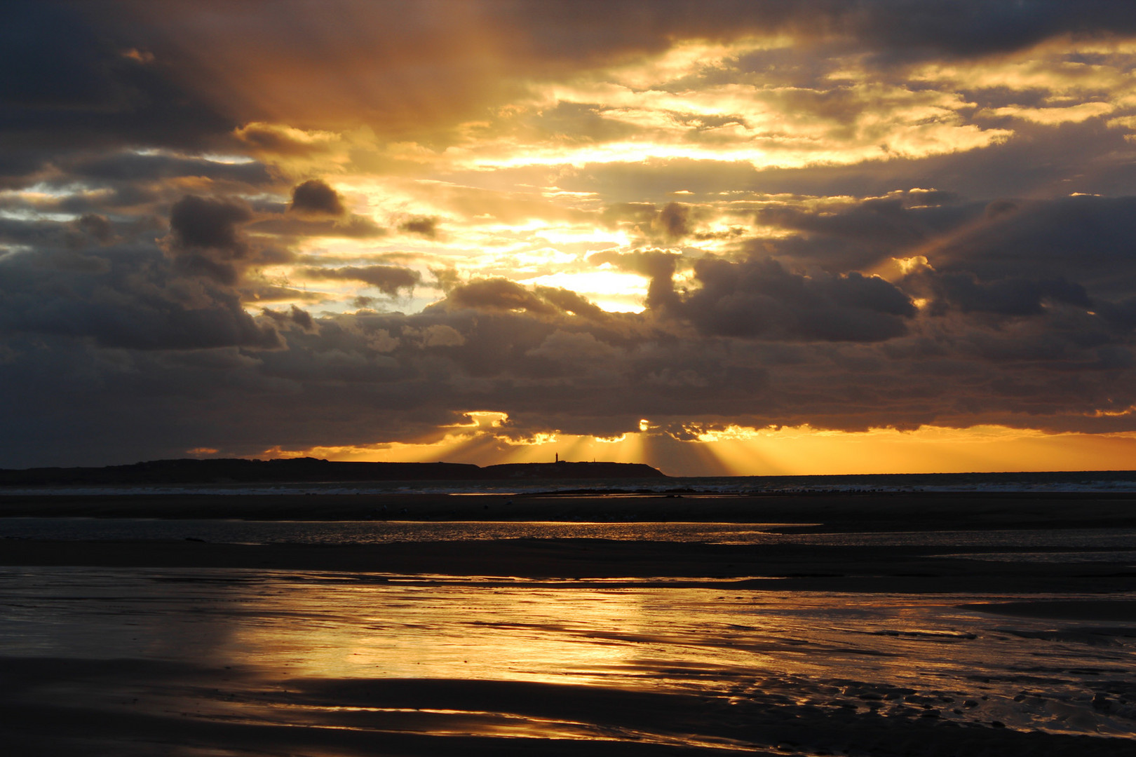 Sonnenuntergang am Strand bei Strouanne