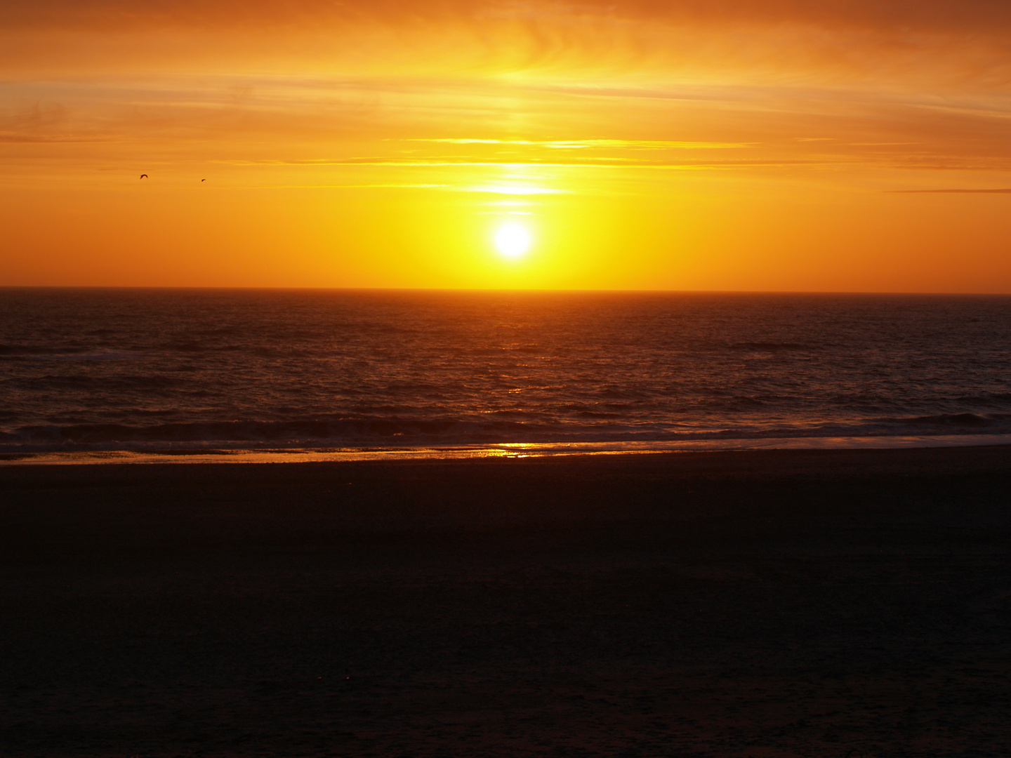 Sonnenuntergang am Strand