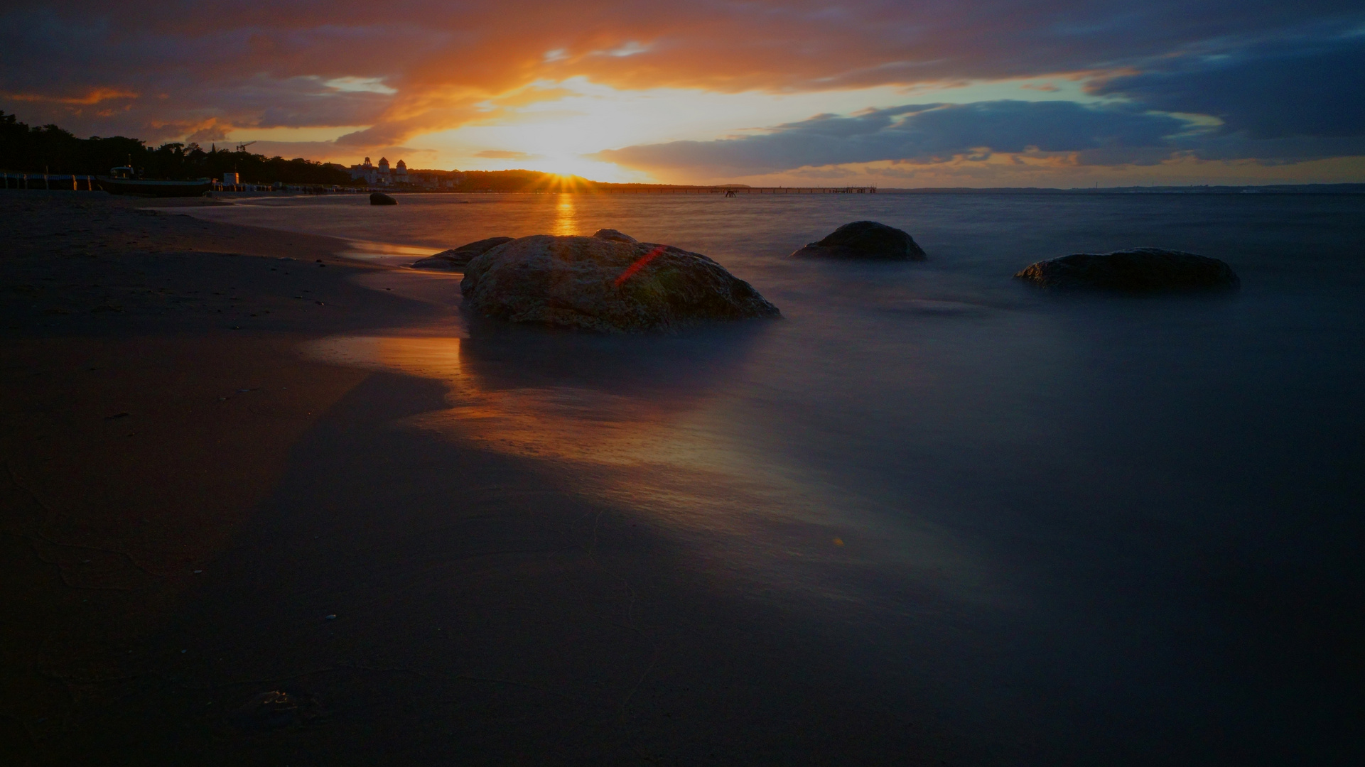 Sonnenuntergang am Strand (Binz / Insel Rügen)