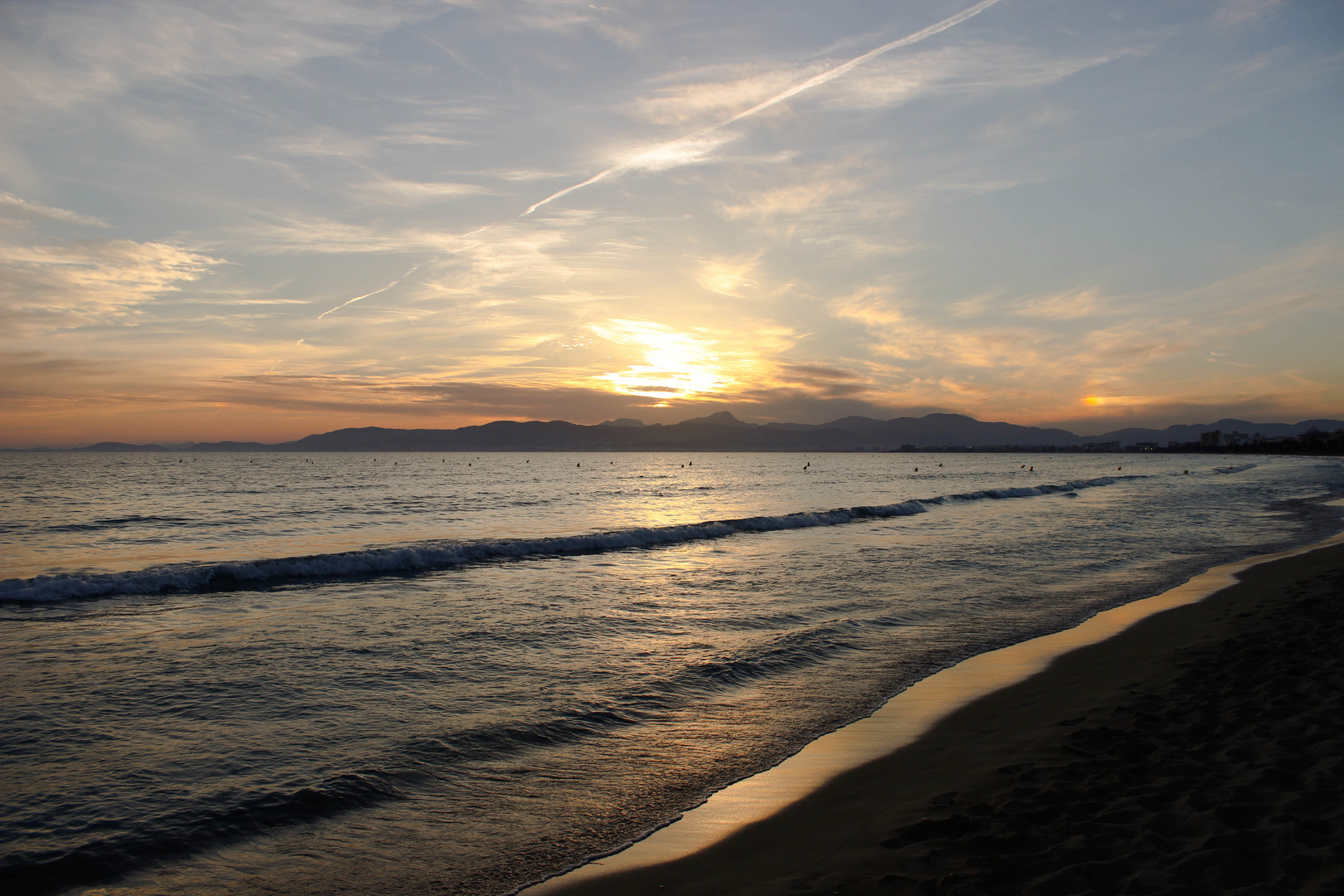 Sonnenuntergang am Strand