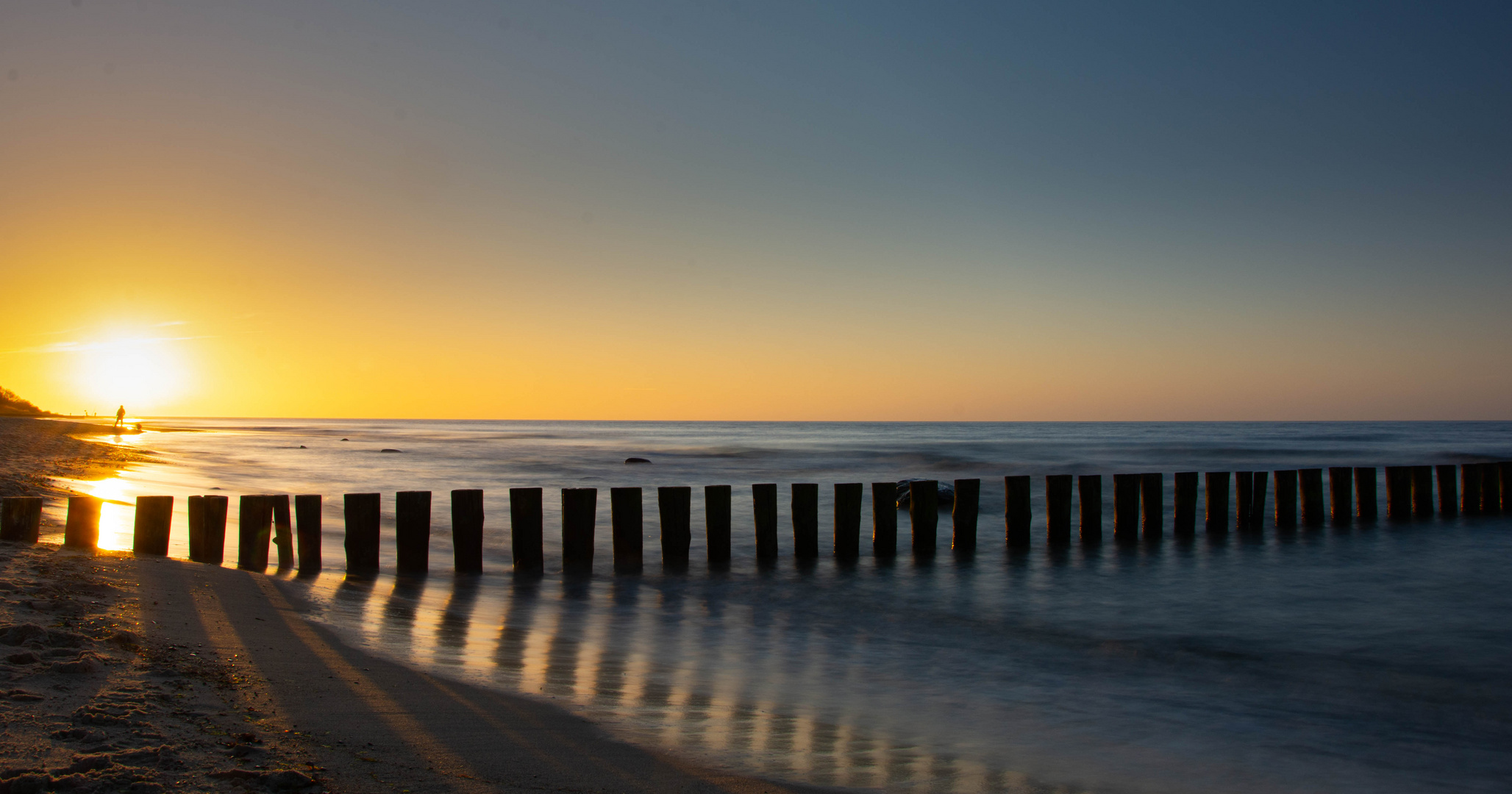 Sonnenuntergang am Strand