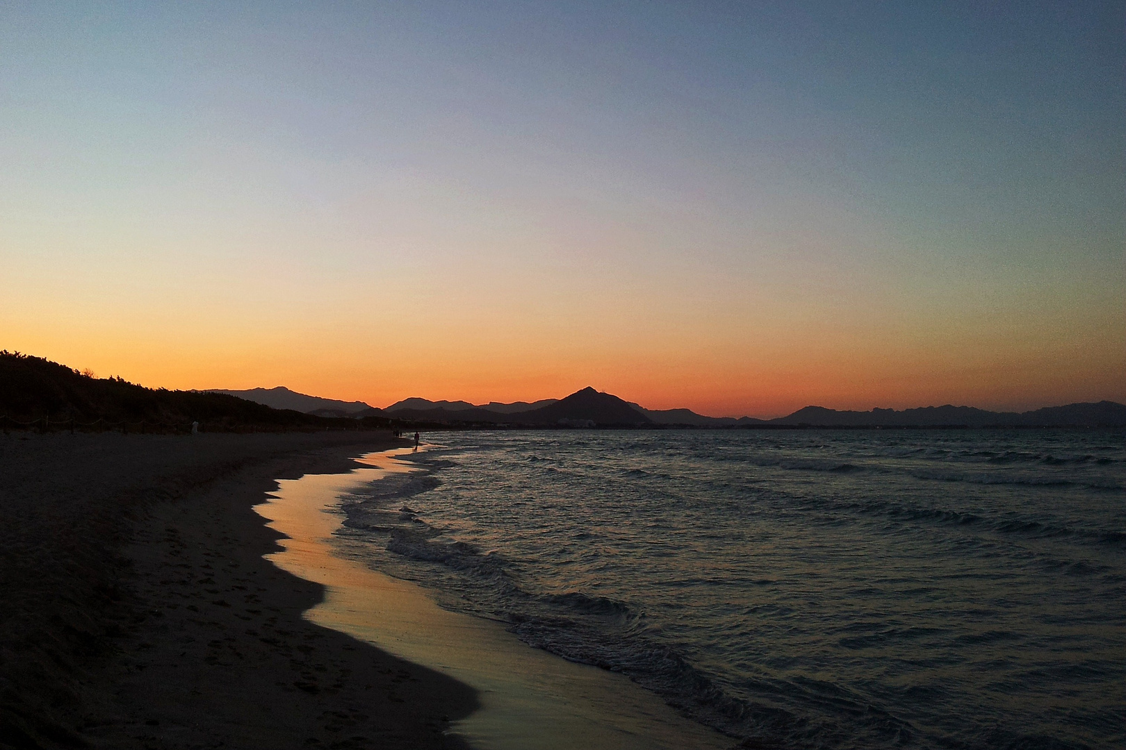 Sonnenuntergang am Strand