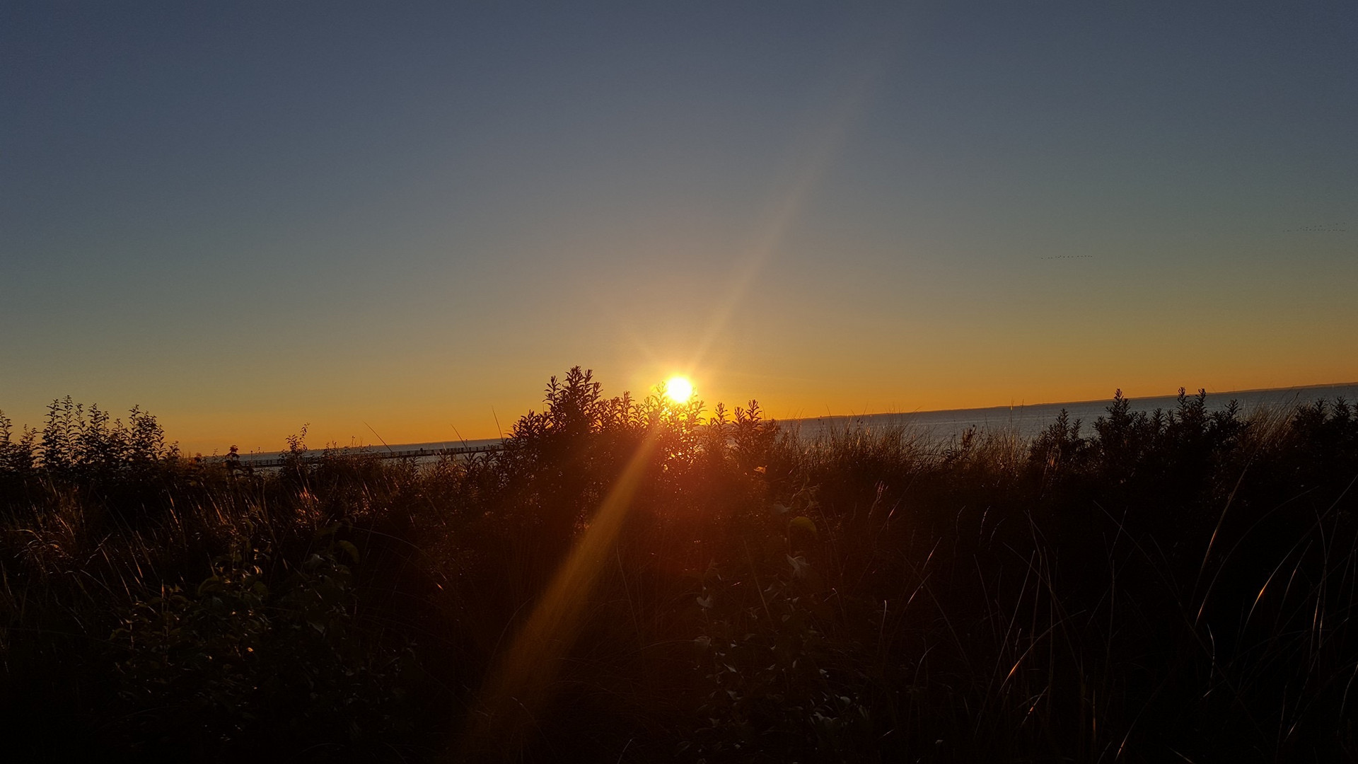 Sonnenuntergang am Strand 