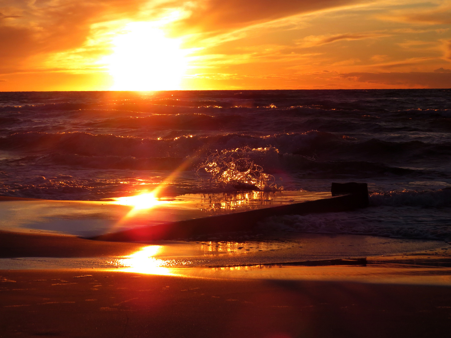 Sonnenuntergang am Strand