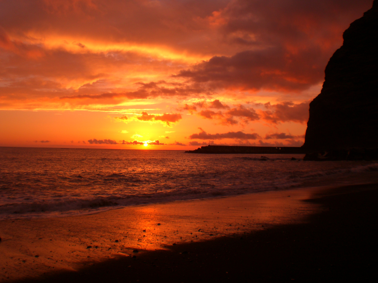 Sonnenuntergang am Strand