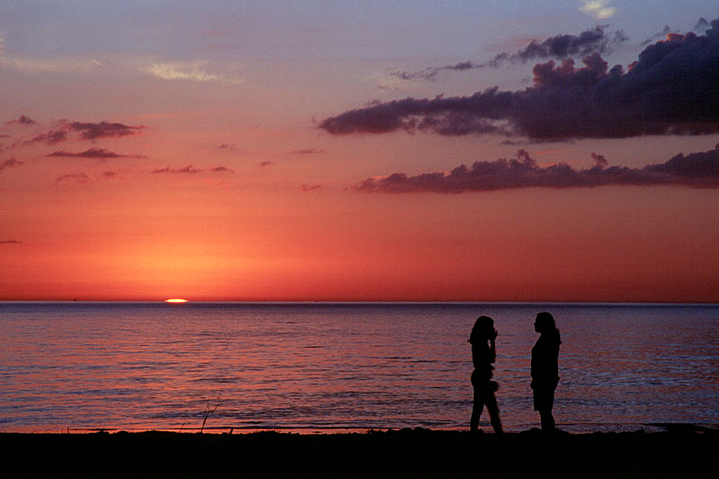 Sonnenuntergang am Strand