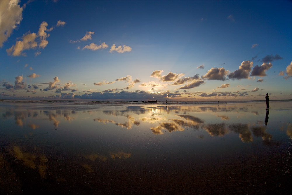 Sonnenuntergang am Strand der Ile d´Oléron 2010