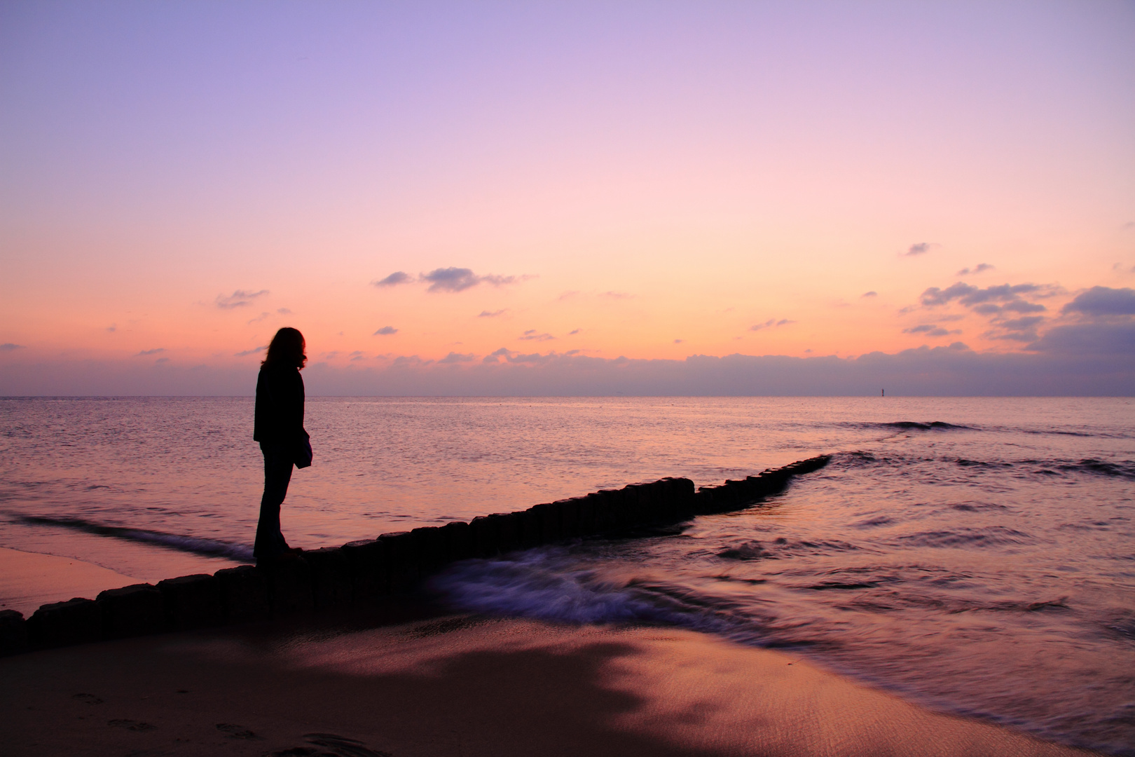 Sonnenuntergang am Strand